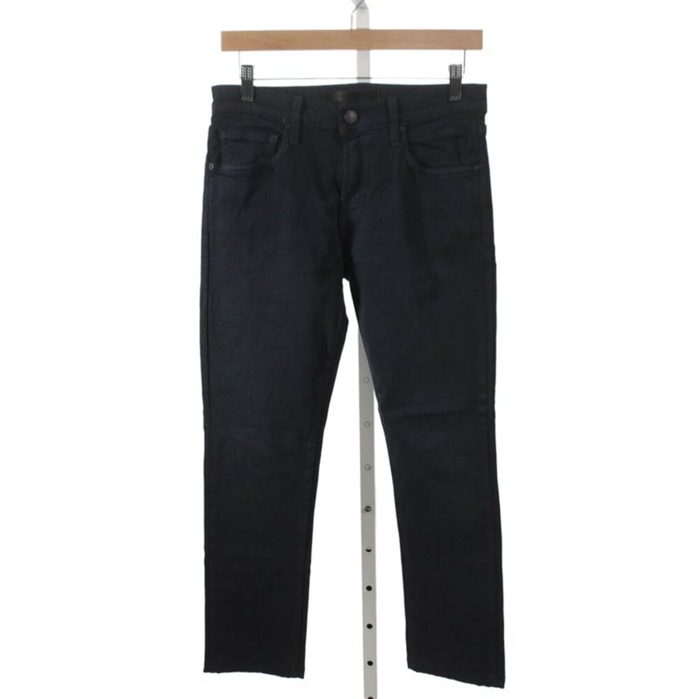 J Brand Unisex Skinny Straight Dark Blue Jeans Button Size 28